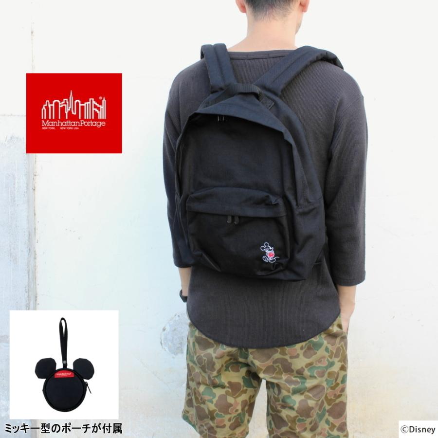 正規店仕入れの 21 ミッキー ディズニー Jr Md バックパック アップル ビッグ バッグ Portage Manhattan マンハッタンポーテージ ブラック Blk 1210 Jr Mic 21 リュックサック デイパック カラー ブラック Vesismin Com