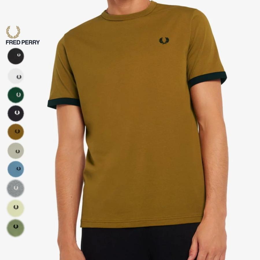 FRED PERRY 交換送料片道無料 フレッドペリー リンガー Tシャツ RINGER 
