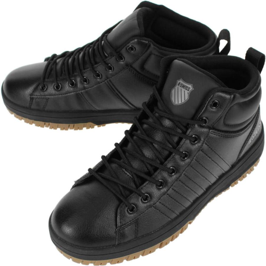 K-SWISS（ケースイス） 交換送料片道無料 K・SWISS スニーカー KSLW 05 MID ブラック/ブラック : えびす屋 ...