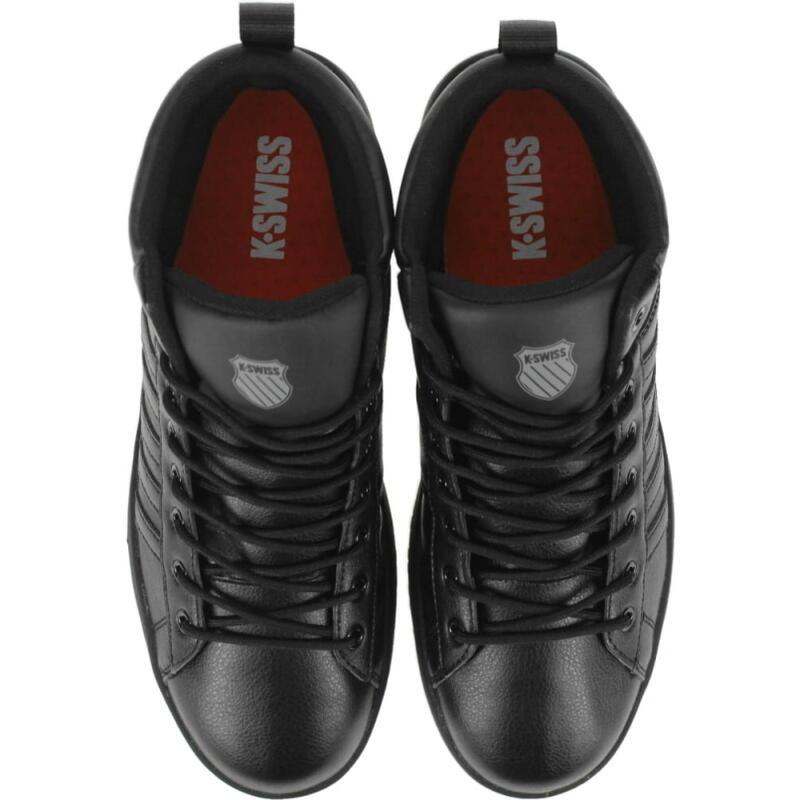 K-SWISS（ケースイス） 交換送料片道無料 K・SWISS スニーカー KSLW 05 MID ブラック/ブラック : えびす屋 ...