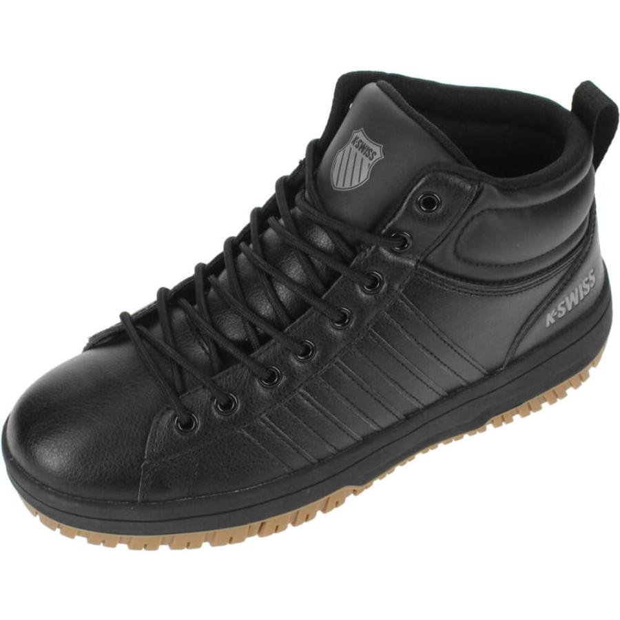 K-SWISS（ケースイス） 交換送料片道無料 K・SWISS スニーカー KSLW 05 MID ブラック/ブラック : えびす屋 ...