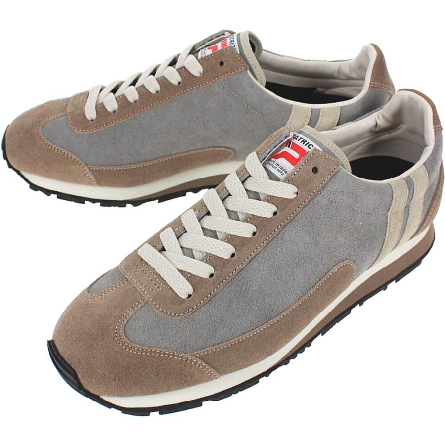 交換返品送料無料 パトリック スニーカー ボストンサン BOSTONSUN グレー/ブラウン G/BR 504574 PATRICK（パトリック） 交換返品送料無料 スニーカー ボストンサン