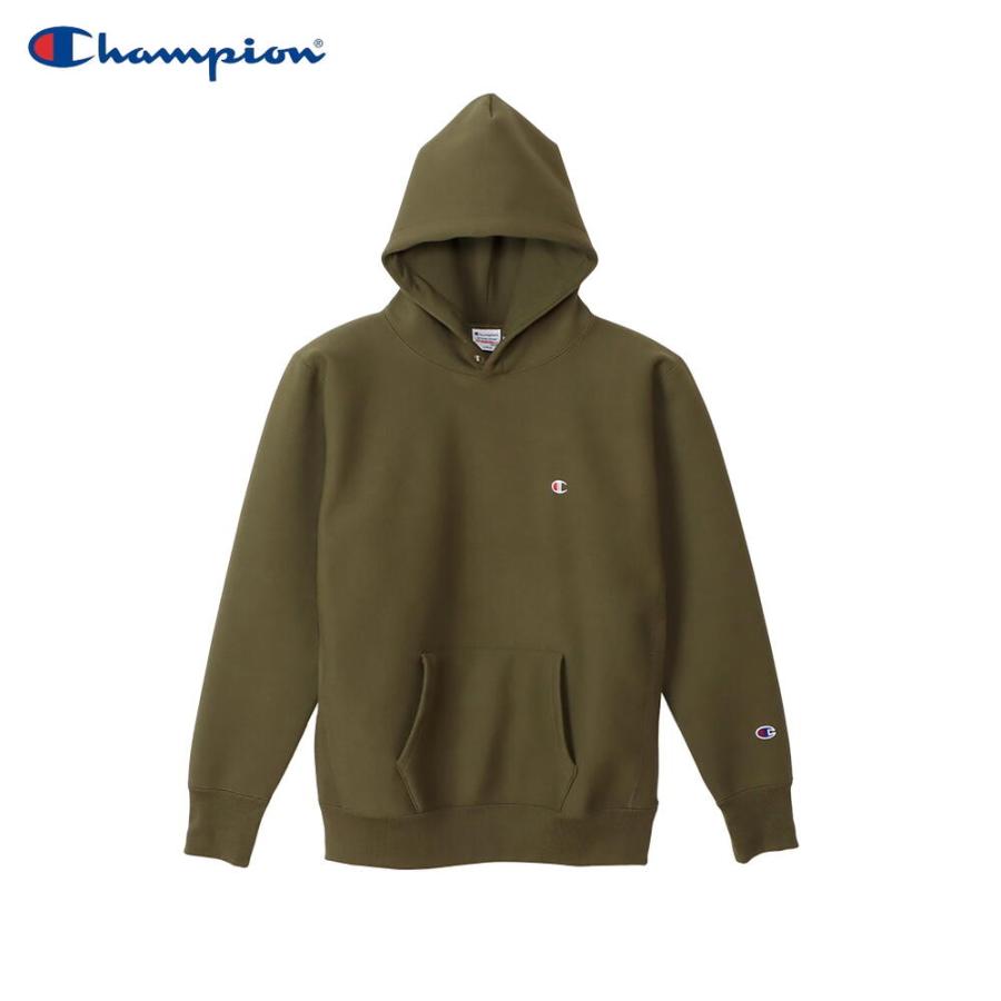 交換送料片道無料 チャンピオン ウェア リバースウィーブ(R) フーデッド スウェット シャツ C3-U123 オリーブ 655 Champion（チャンピオン） 交換送料片道無料 ウェア リバースウィーブ