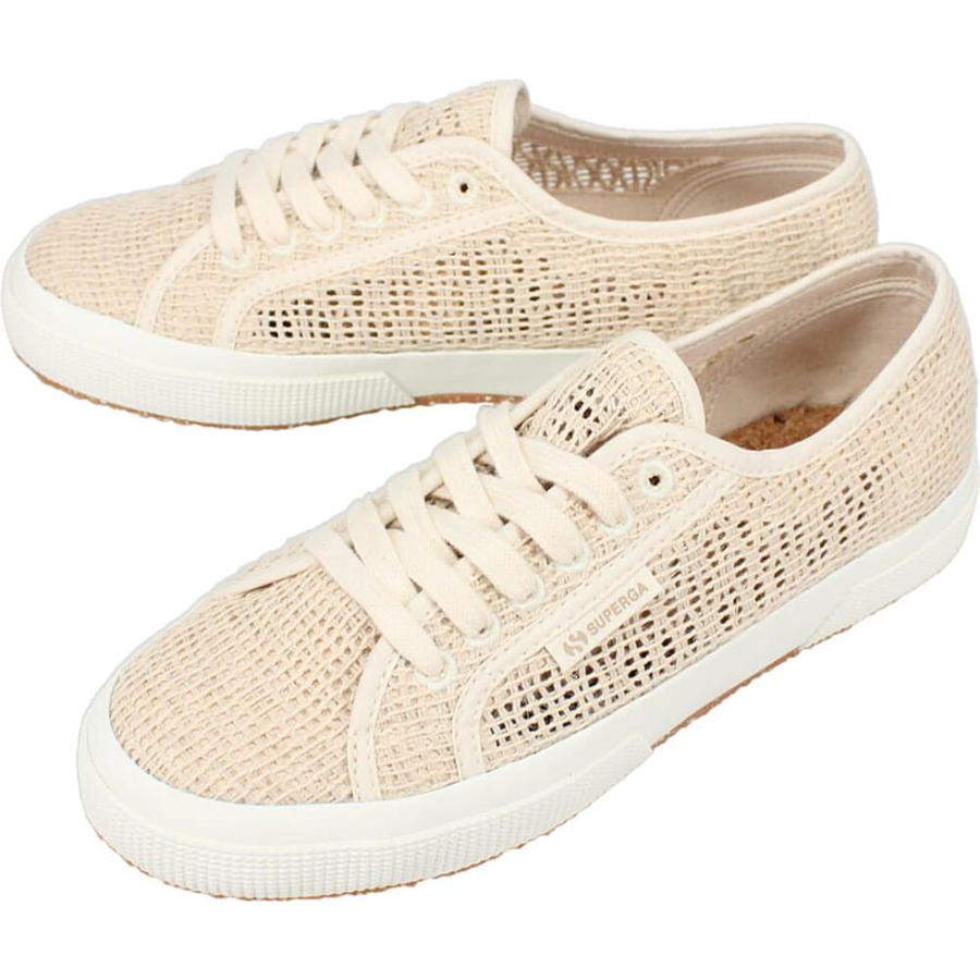 交換送料片道無料 スペルガ SUPERGA スニーカー 2750 ORGANIC MACRAME 3S6125CW A00 BEIGE RAW SUPERGA（スペルガ） 交換送料片道無料 スニーカー 2750 ORGANIC