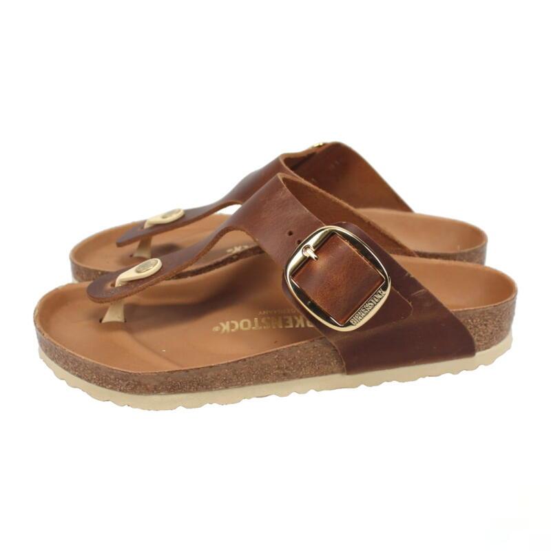 交換送料片道無料 ビルケンシュトック BIRKENSTOCK サンダル ギゼ ビッグ バックル Gizeh Big Buckle コニャック 1018745 レギュラー幅｜sneakersoko｜04