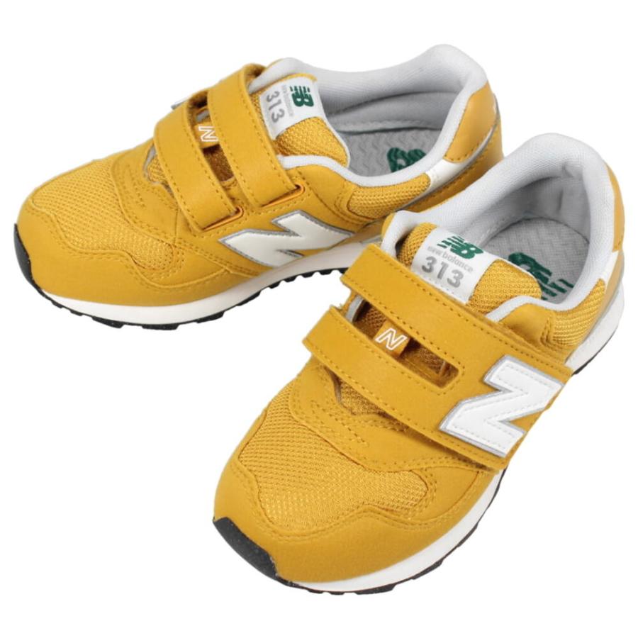 新品　21.5㎝　ニューバランス　PO313 JF イエロー　キッズ　スニーカー New Balance（ニューバランス） 交換送料片道無料 子供 スニーカー