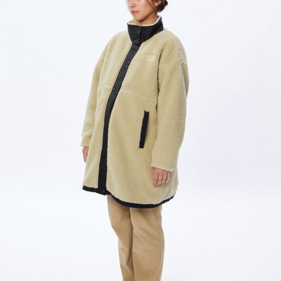 【未使用近い】ノースフェイス マタニティボアコート ベビーキャップ オートミール THE NORTH FACE ノースフェイス マタニティ ボア フリース