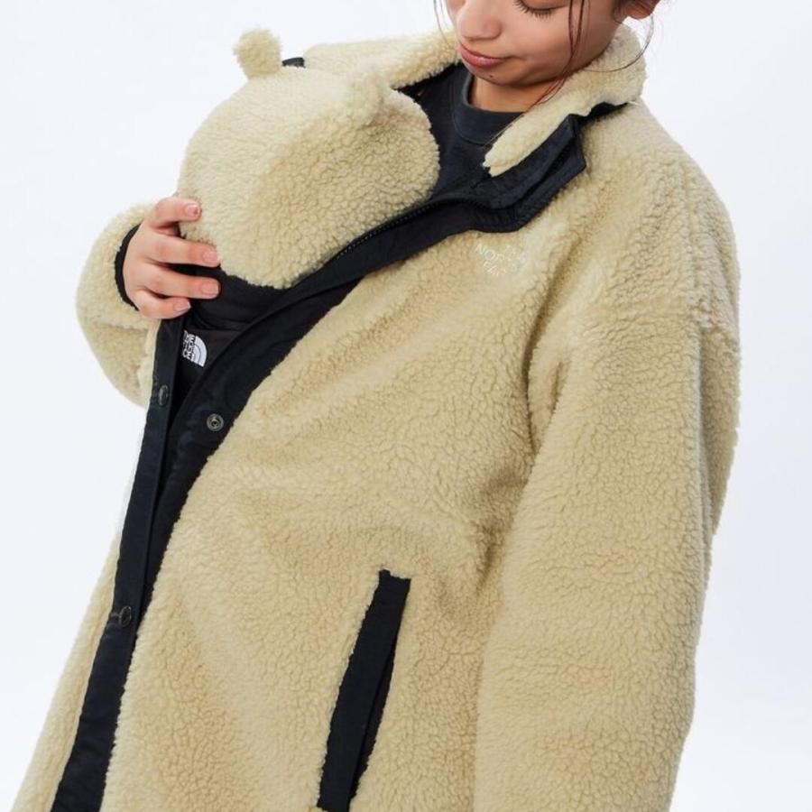 【未使用近い】ノースフェイス マタニティボアコート ベビーキャップ オートミール THE NORTH FACE ノースフェイス マタニティ ボア フリース