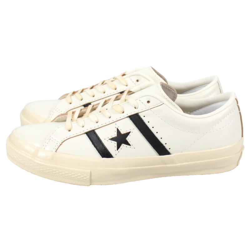 交換送料片道無料 コンバース CONVERSE スニーカー スター&バーズ US レザー STAR&BARS US LEATHER ホワイト/ブラック 1SD903｜sneakersoko｜04