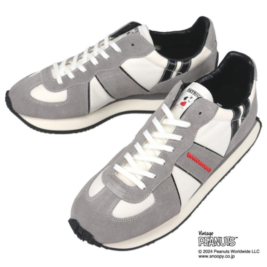 交換返品送料無料 パトリック スニーカー スヌーピー・ジャロル SNOOPYーJ ホワイト/グレー W/GY 724010 PATRICK（パトリック） 交換返品送料無料 スニーカー スヌーピー