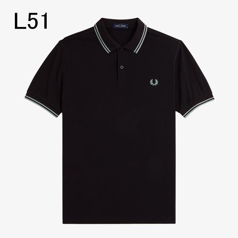 FRED PERRY ブラックポロシャツ L FRED PERRY（フレッドペリー） 交換送料片道無料 ポロシャツ ザ シャツ