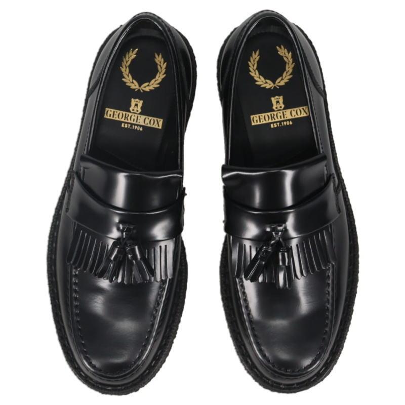 ぽ FRED PERRY E COX タッセル ローファー Fred Perry Tassel Loafer Oxblood – George Cox