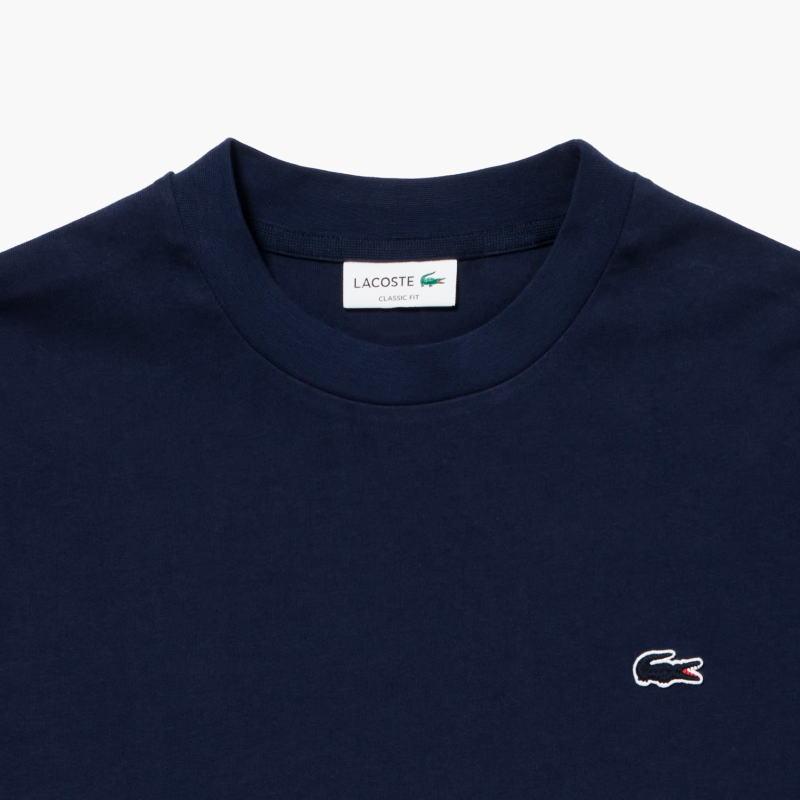 ラコステ LACOSTE アウトラインクロッククルーネックTシャツ TH5582-99 031(ブラック) 166(ネイビー) XFJ(ベージュ)の画像