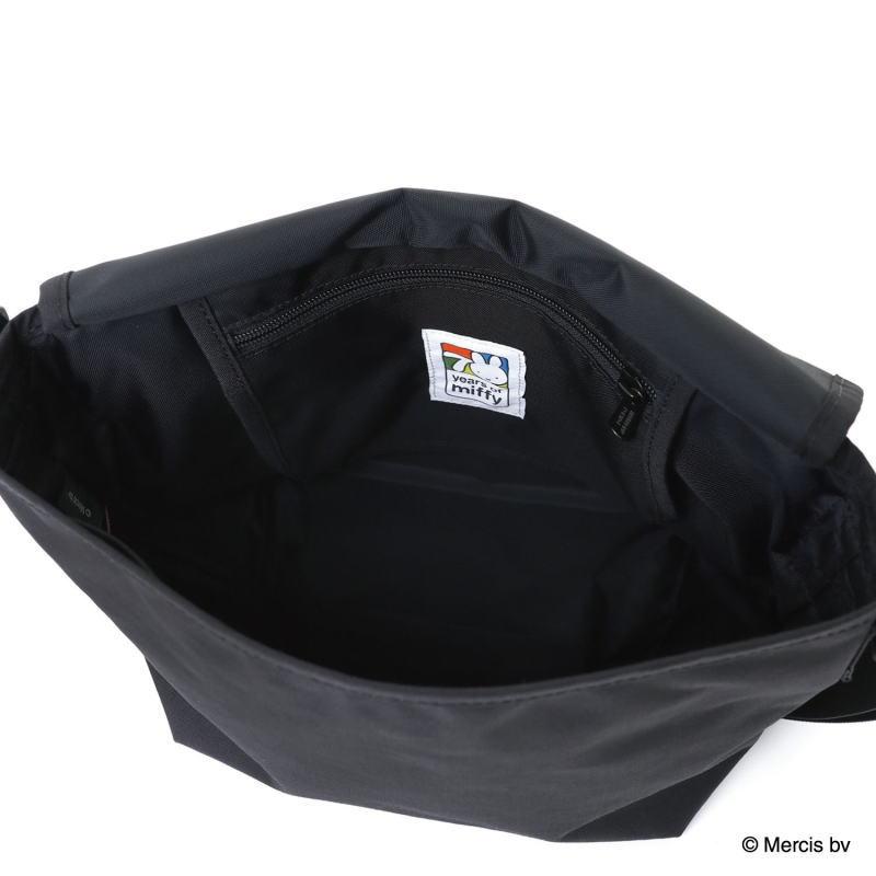 マンハッタンポーテージ NYLON MESSENGER BAG(SM) BACK POCKET W/ DIVIDER MAGNET 500D CORDURA ミッフィー 70 ブラック 1605-JR-BP-D-MGNT-500CD-MF-70TH_6