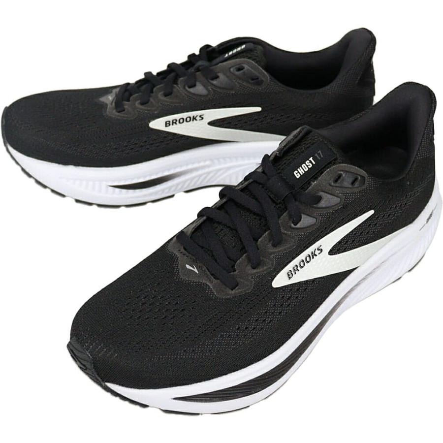 ブルックス BROOKS BRM 4423 スニーカー ランニング ウォーキング シューズ 軽量 ゴースト17 クッション性 メッシュ フィット 耐久性 ローカットスニーカー 人気 ブランド ブラック BROOKS（ブルックス） ランニングシューズ Ghost 17 ゴースト 17