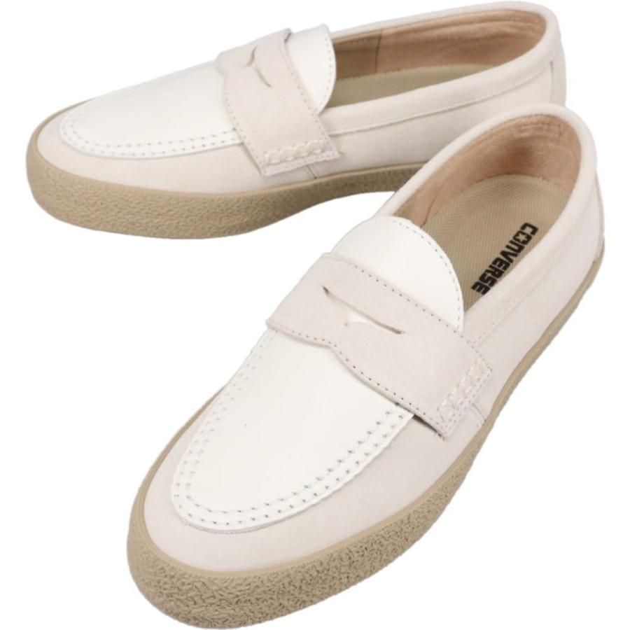 コンバース CONVERSE CS ローファー 2 スケート CS LOAFER II SK ベージュ/ホワイト 1SE768 CONVERSE（コンバース） CONVERSE CS ローファー 2 スケート CS LOAFER
