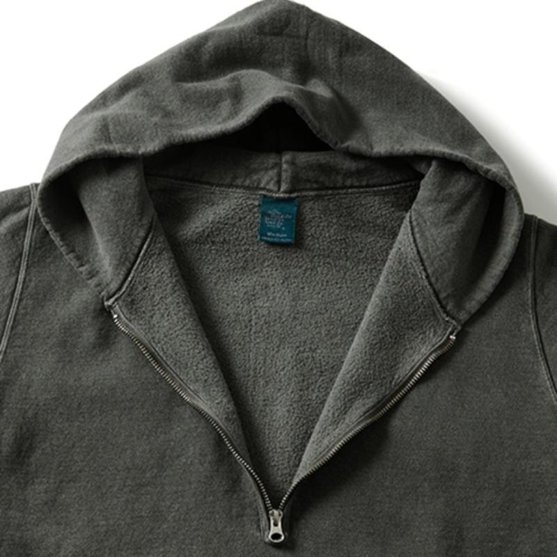 グッドオン Good On ラフ ハーフ ジップ プルオーバー フード