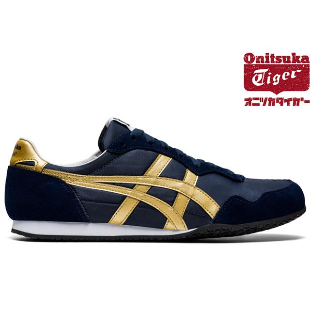 Onitsuka Tiger Serrano 11b400 400 Midnight Pure Gold オニツカタイガー セラーノ ネイビー ゴールド メンズ レディース 定番 スニーカー 11b400 400 Sneeze 通販 Yahoo ショッピング