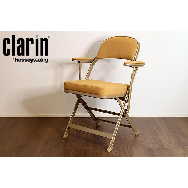 CLARIN FOLDING CHAIR FULL CUSHION WITH ARM 「Made in U.S.A」 AMBER クラリン  フォールディング チェア クッション アーム アンバー 折り畳み イス 椅子 USA :4402-amber:Sneeze - 通販 - 