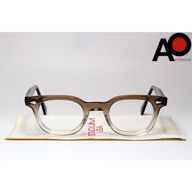 American Optical Stadium 44 24 Brown Fade アメリカン オプティカル スタジアム ブラウン フェード デッドストック Usa ウェリントン ヴィンテージ 眼鏡メガネ Ao Stdmbrn4424 Sneeze 通販 Yahoo ショッピング