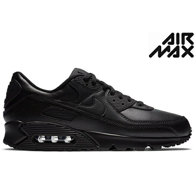 air max 90 triple black leather