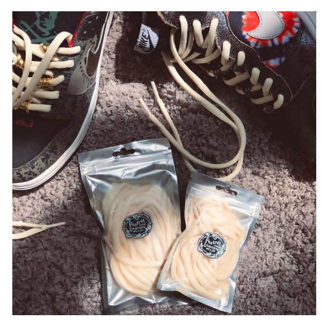 Foxtrot Uniform Vintage Threads Sport Shoe Lace Solid Cream (120cm or 170cm) フォックス トロット スレッド ヴィンテージシューレース ソリッド NIKE 靴紐|sneeze|03