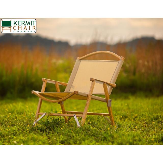 Kermit Chair Wide Oak Camping Chair 「Made in U.S.A」 Beige 