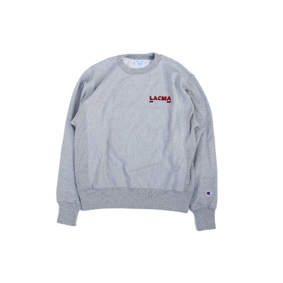 Champion REVERSE WEAVE LACMA CREW SWEAT GREY チャンピオン US企画 