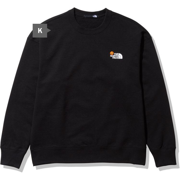 THE NORTH FACE FLOWER LOGO CREW 3Colors NT12337 ザ ノースフェイス メンズ フラワー ロゴ クルー スウェット ユニセックス 3色展開 定番 アウトドア｜sneeze｜02