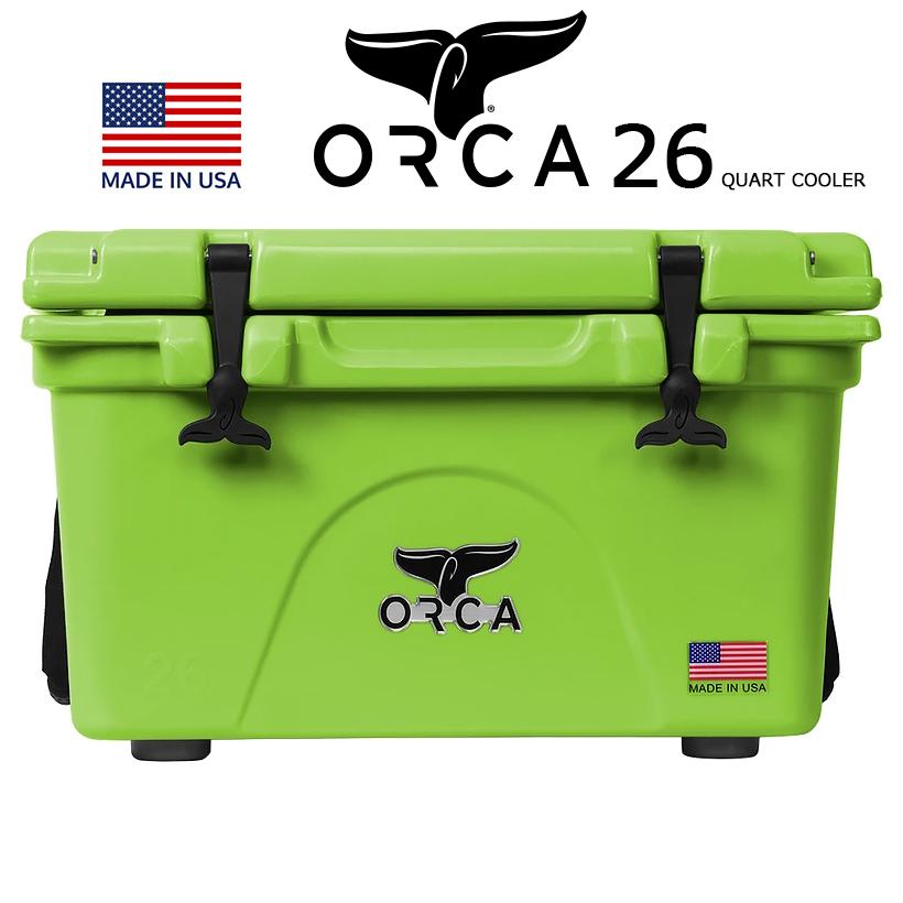 ORCA COOLERS 26 QUART LIME「Made in U.S.A」 ORCL026 orca オルカ クーラー ボックス ライム グリーン クーラーBOX キャンプ ソロ