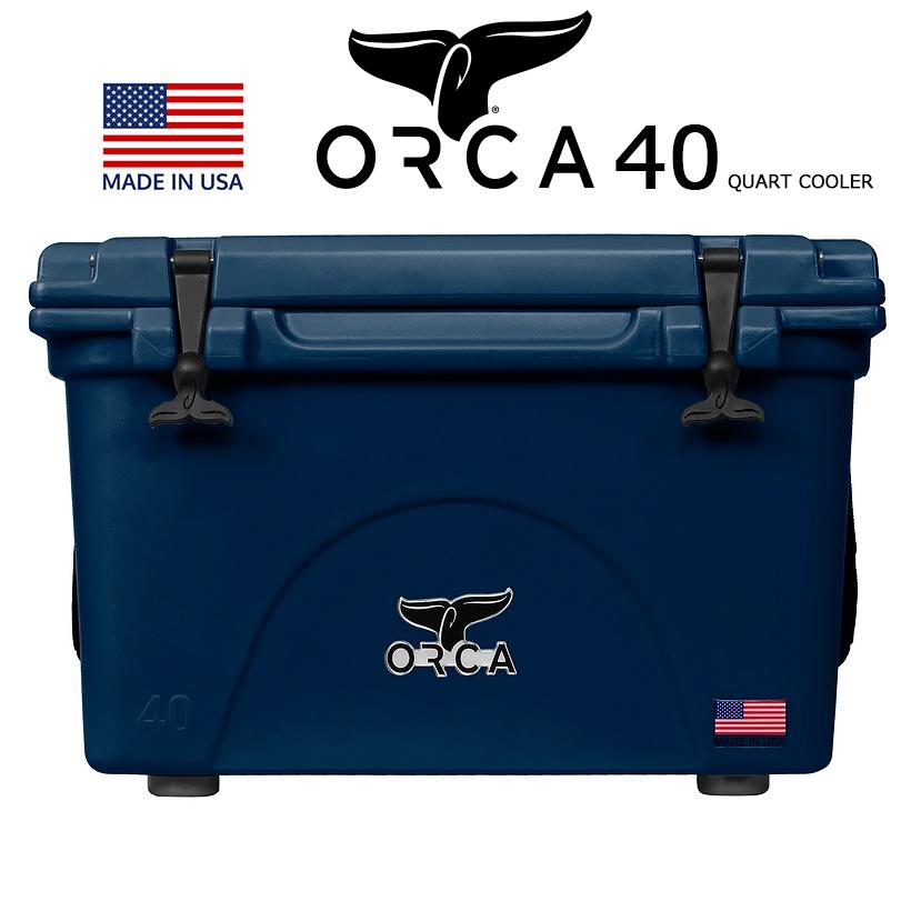 ORCA COOLERS 40 QUART NAVY 「Made in U.S.A」 ORCNA040 orca オルカ クーラー ボックス ネイビー クーラーBOX キャンプ アウトドア 釣り 大型 大容量 USA｜sneeze