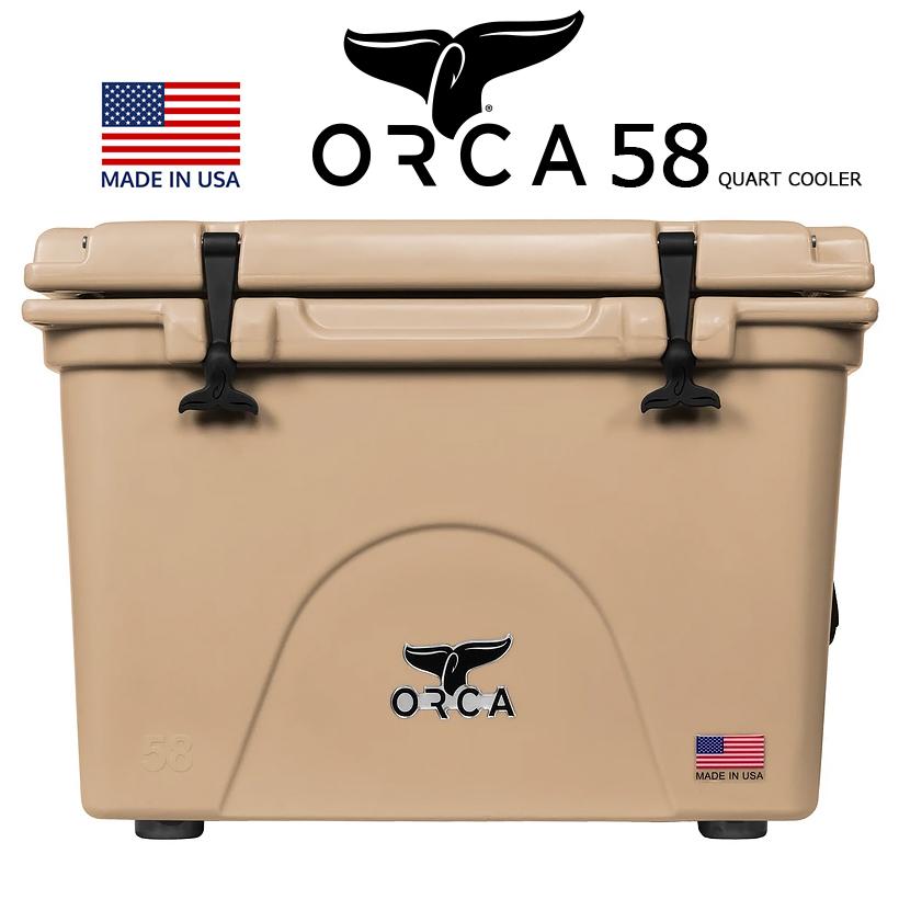 □ORCA オルカ□クーラーボックス58Ｌ ベージュ 高機能-