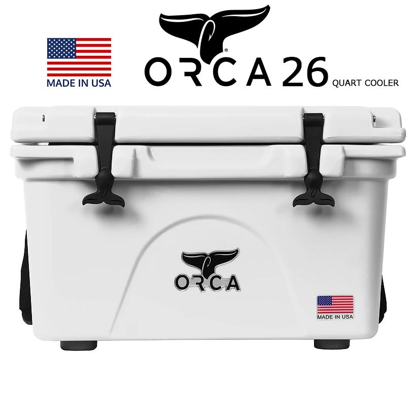 ORCA COOLERS 26 QUART WHITE 「Made in U.S.A」 ORCW026 orca オルカ クーラー ボックス ホワイト クーラーBOX キャンプ ソロキャンパー アウトドア 釣り USA｜sneeze