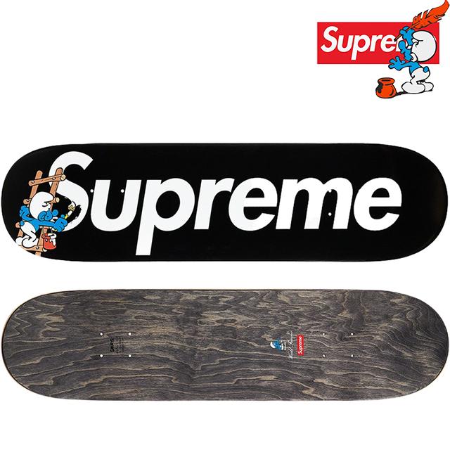 SUPREME / Smurfs Skateboard BOX LOGO BLACK Supreme シュプリーム