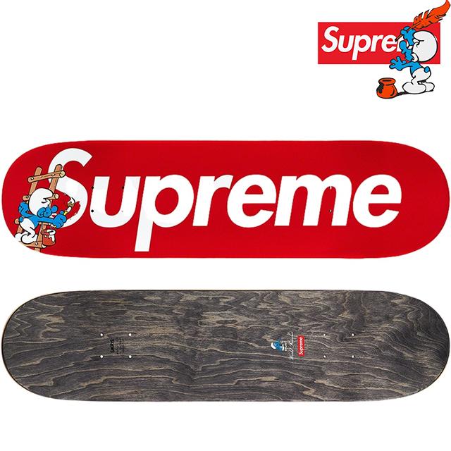 SUPREME / Smurfs Skateboard BOX LOGO RED Supreme シュプリーム スマーフ ボックスロゴ レッド