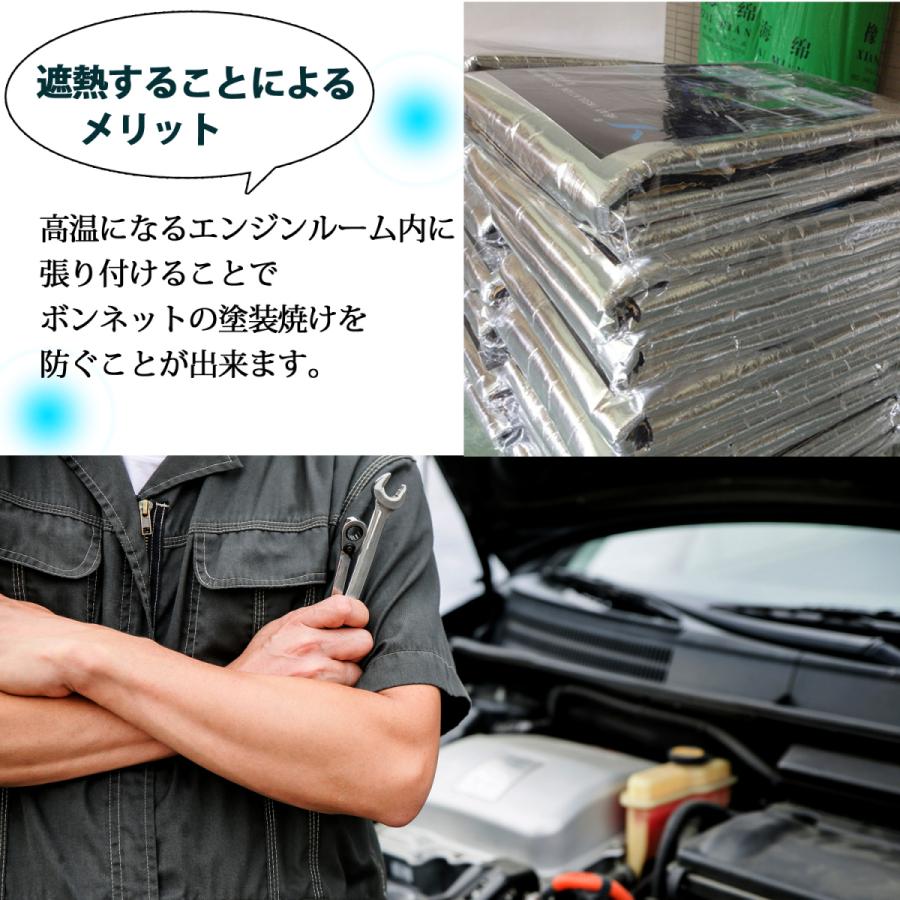 遮熱シート 車 遮音 100cm 140cm 大判サイズ ボンネット ヒートプロテクトシート Sn 232 Hs 08td26g1560y100x140 S Netshop Pro 通販 Yahoo ショッピング