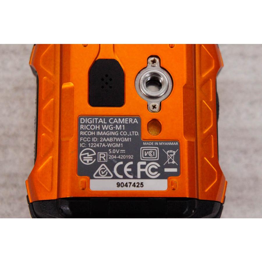 中古 RICOHリコー 防水アクションカメラ WG-M1 オレンジ : エスネット