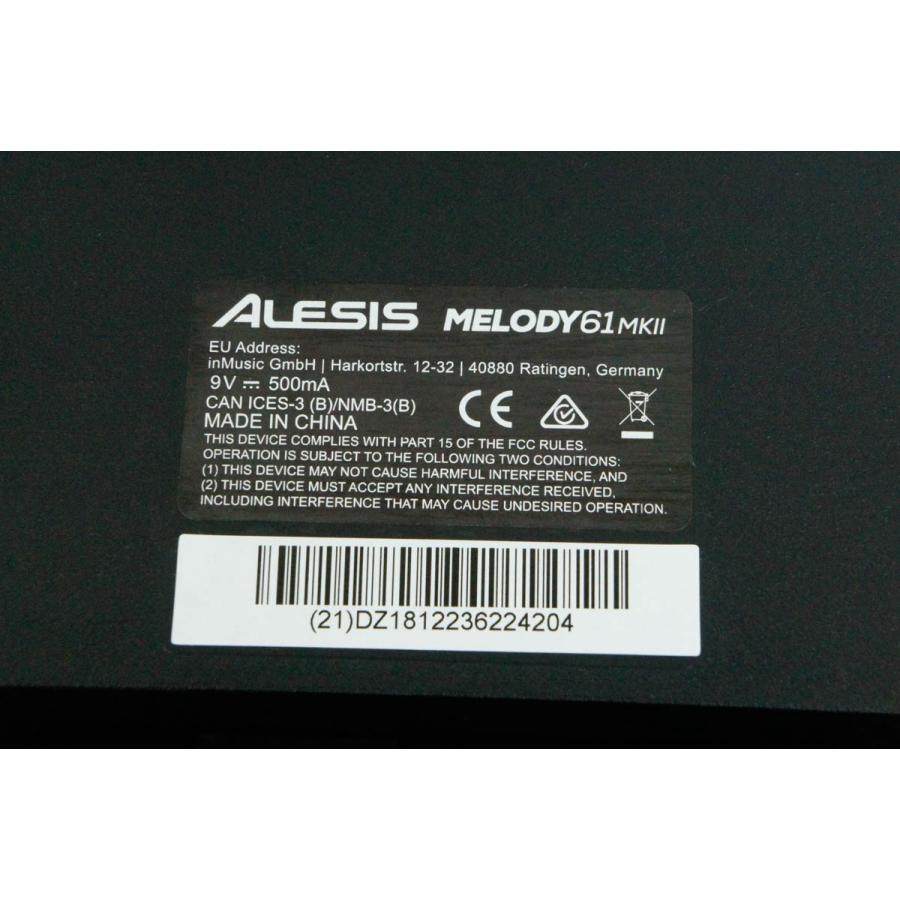 中古 Alesis 電子キーボード 61鍵盤 Melody61 MKII｜snet-shop｜07