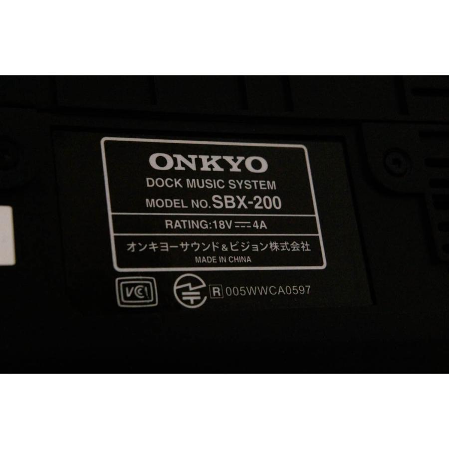 中古 ONKYOオンキヨー ドックミュージックシステム Bluetooth内蔵 SBX