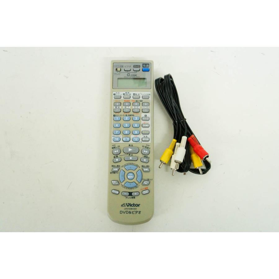 中古 JVC Victorビクター DVDプレーヤー一体型VHSビデオ HR-DF3 ビデオ