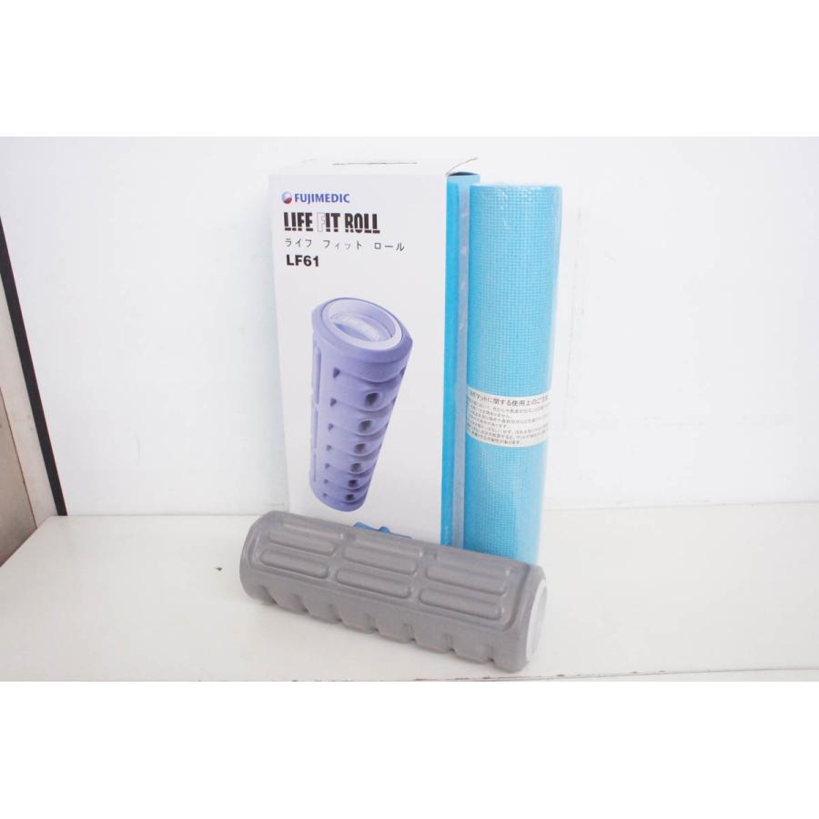 FUJIMEDIC LIFE FIT ROLL LF61 ヨガマット付き 中古 富士メディック LIFE FIT ライフフィットロール 振動ロール LF61