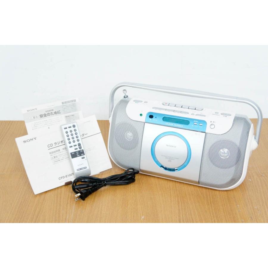 【中古】SONY CDラジオカセットコーダー(ブルー) CFD-E100TV(L) 中古 SONYソニー CDラジオカセットコーダー CFD-E100TVL ブルー CD