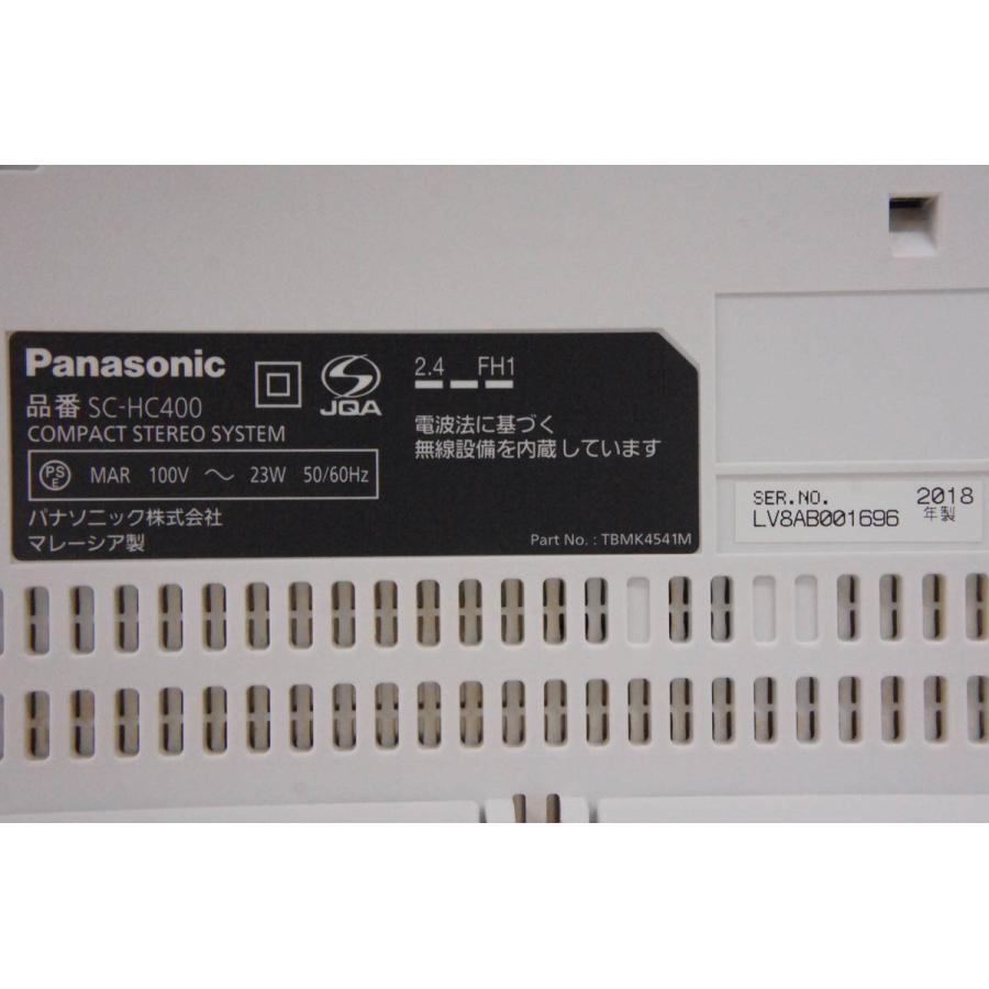 中古 C Panasonicパナソニック コンパクトステレオシステム SC-HC400 Bluetooth対応｜snet-shop｜06