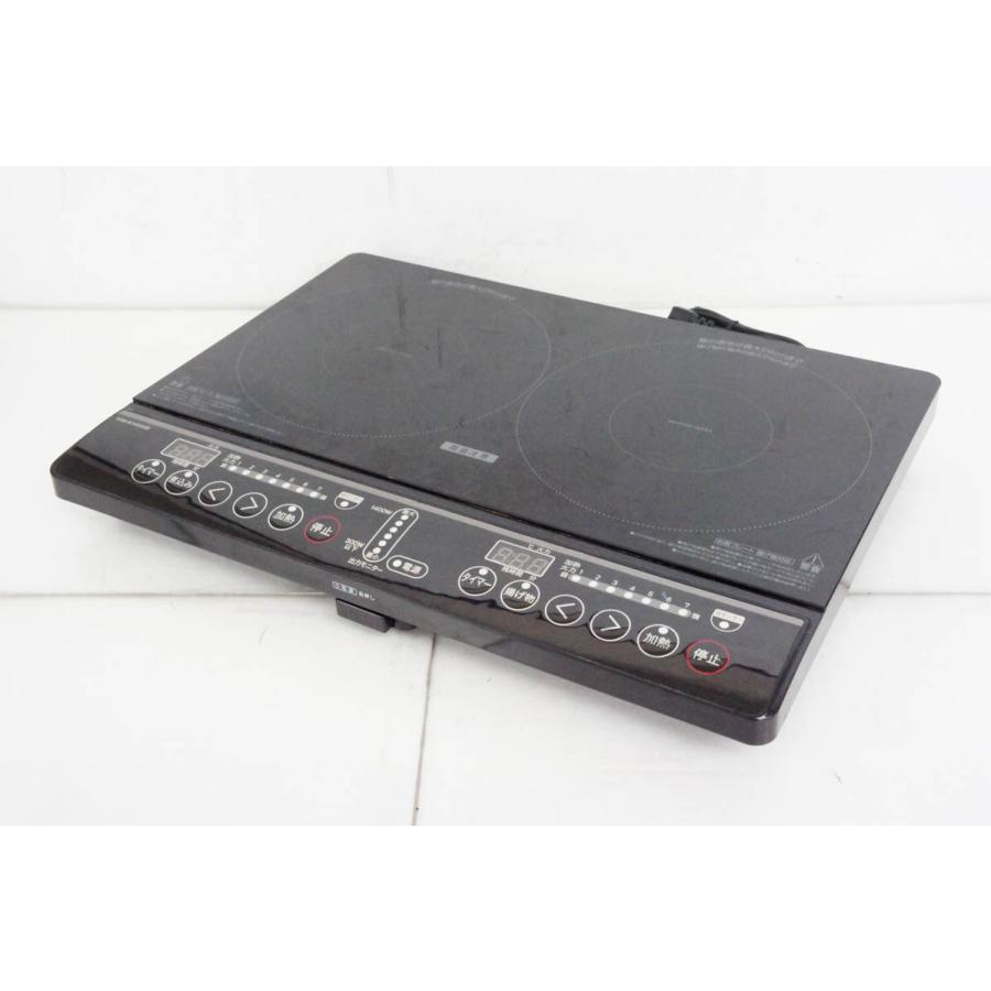 中古 C YAMAZEN山善 2口IH調理器 YEM-W1456