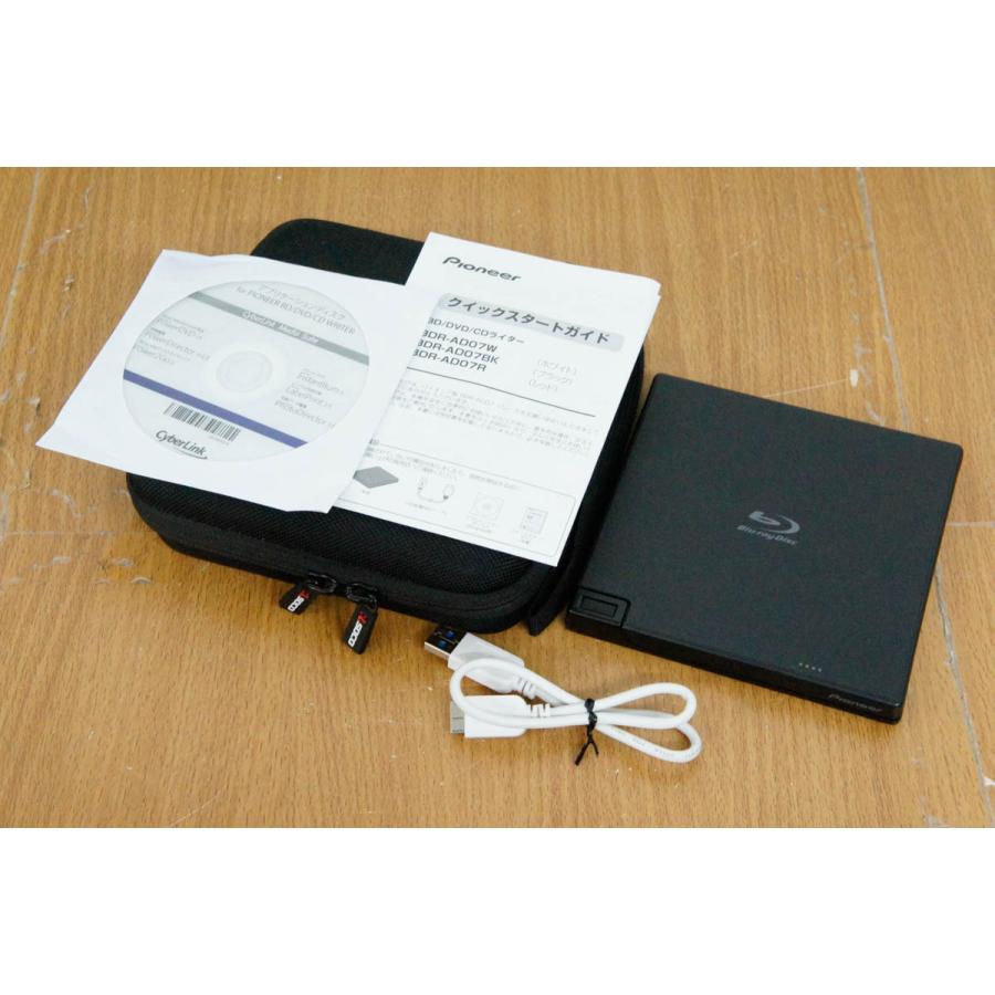 中古 Pioneerパイオニア USB3.0対応 ポータブルBDドライブ BDR-AD07BK