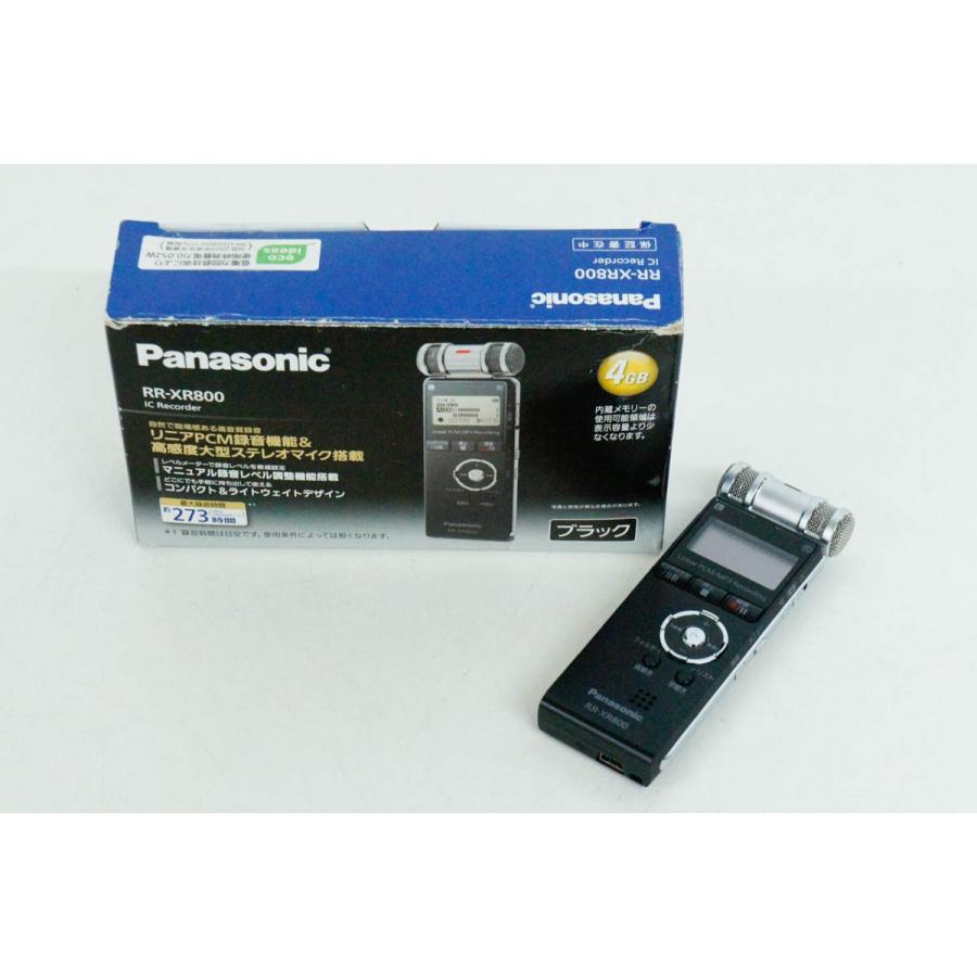 中古 Panasonicパナソニック ICレコーダー RR-XR800-K ブラック 中古 Panasonicパナソニック ICレコーダー RR-XR800-K ブラック