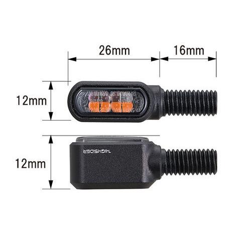 32656 DAYTONA デイトナ ハイサイダーリトルブロンクス(2個1セット) テールランプ一体リアウインカー ブラストブラック | DAYTONA（バイク用品） | 02