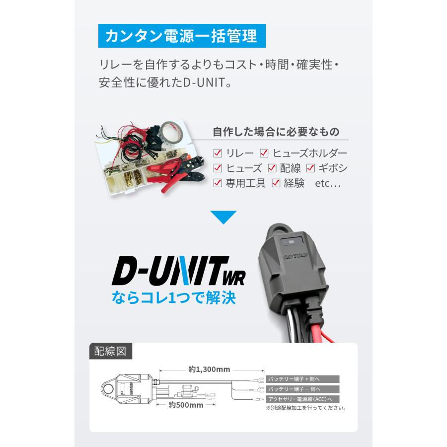 45871 DAYTONA デイトナ アクセサリー電源ユニット D-UNIT ウォーターレジスタント mini 3ポート | DAYTONA（バイク用品） | 05