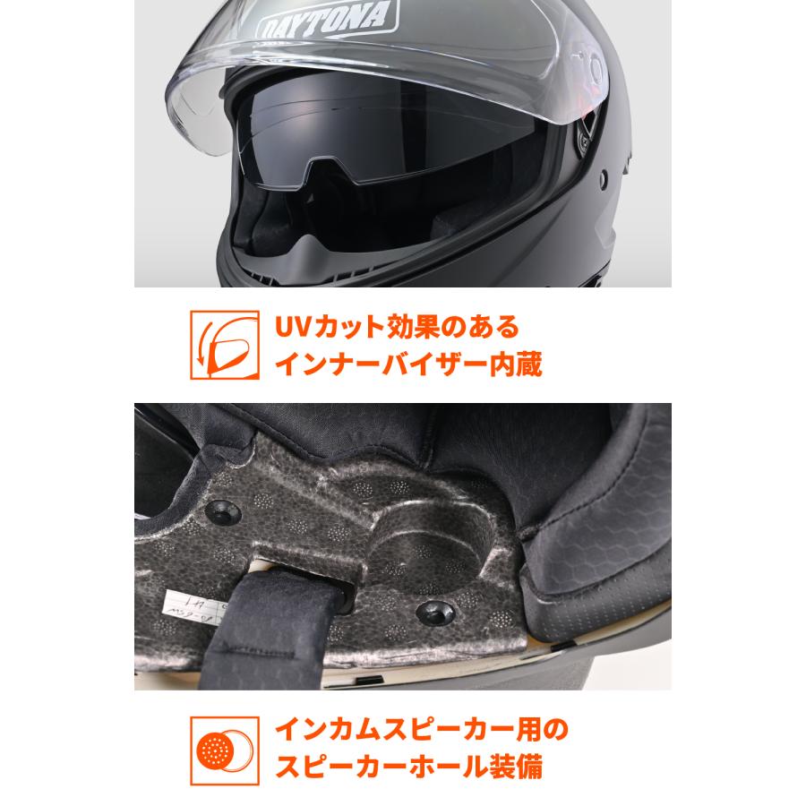 DAYTONA（デイトナ） 46437 DAYTONA DN-001RS マットブラック Lサイズ