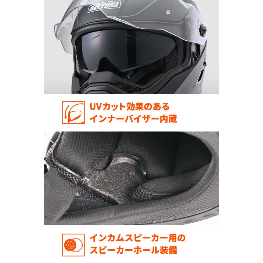 46530 DAYTONA デイトナ DN-004LT マットブラック Sサイズ デイトナオリジナルヘルメット | DAYTONA（バイク用品） | 05